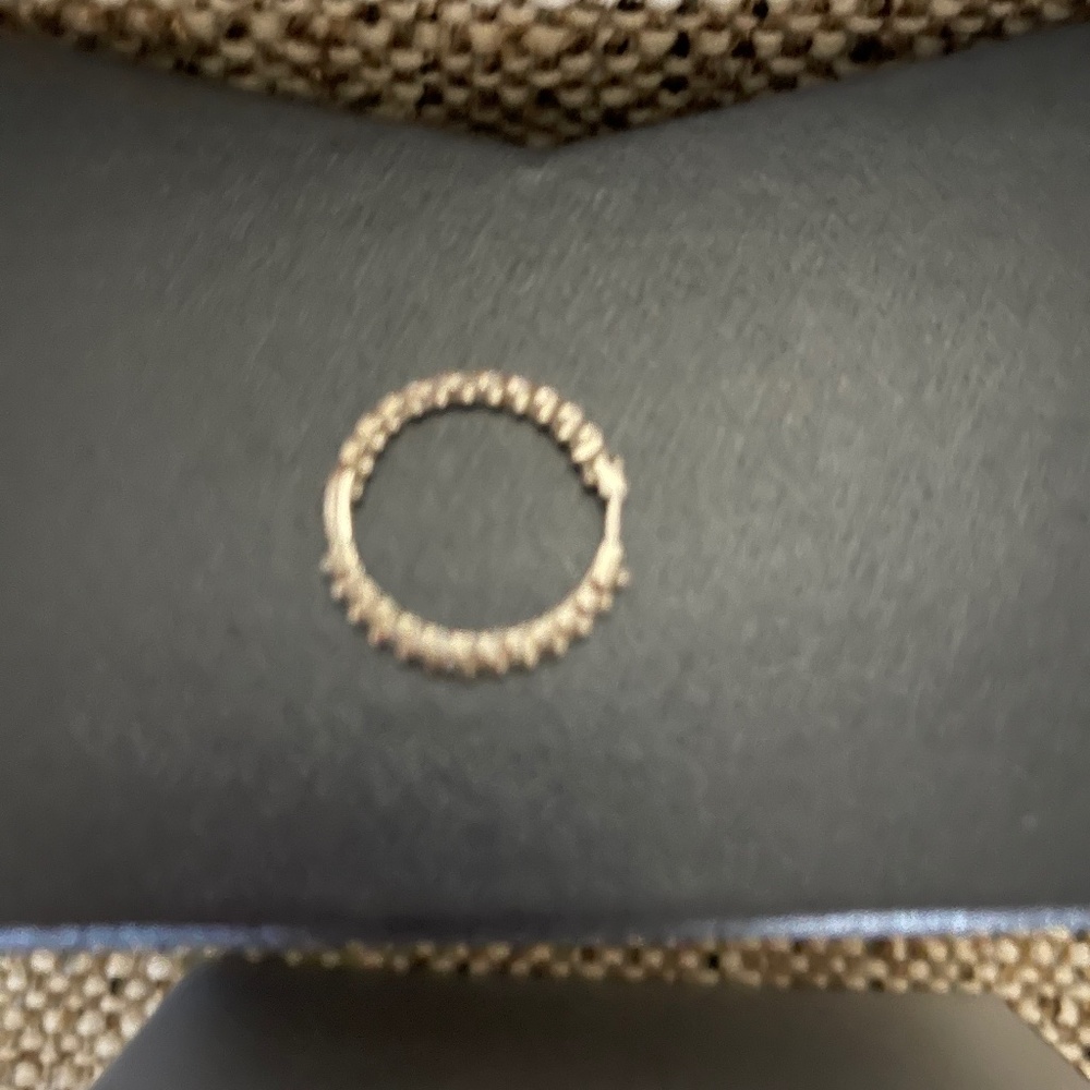Diamond Inside Out Hoop earring….ONLY ONE!